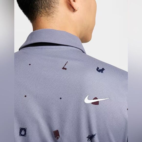 Nike Golf Polo Mens Dri-FIT Tour Icon All Over Print - Picture 5 of 12